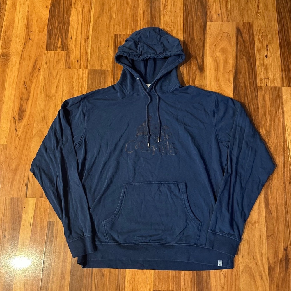 Peter Millar Mens Cascade Hills Golf Graphic Hoodie Navy Blue Size Large